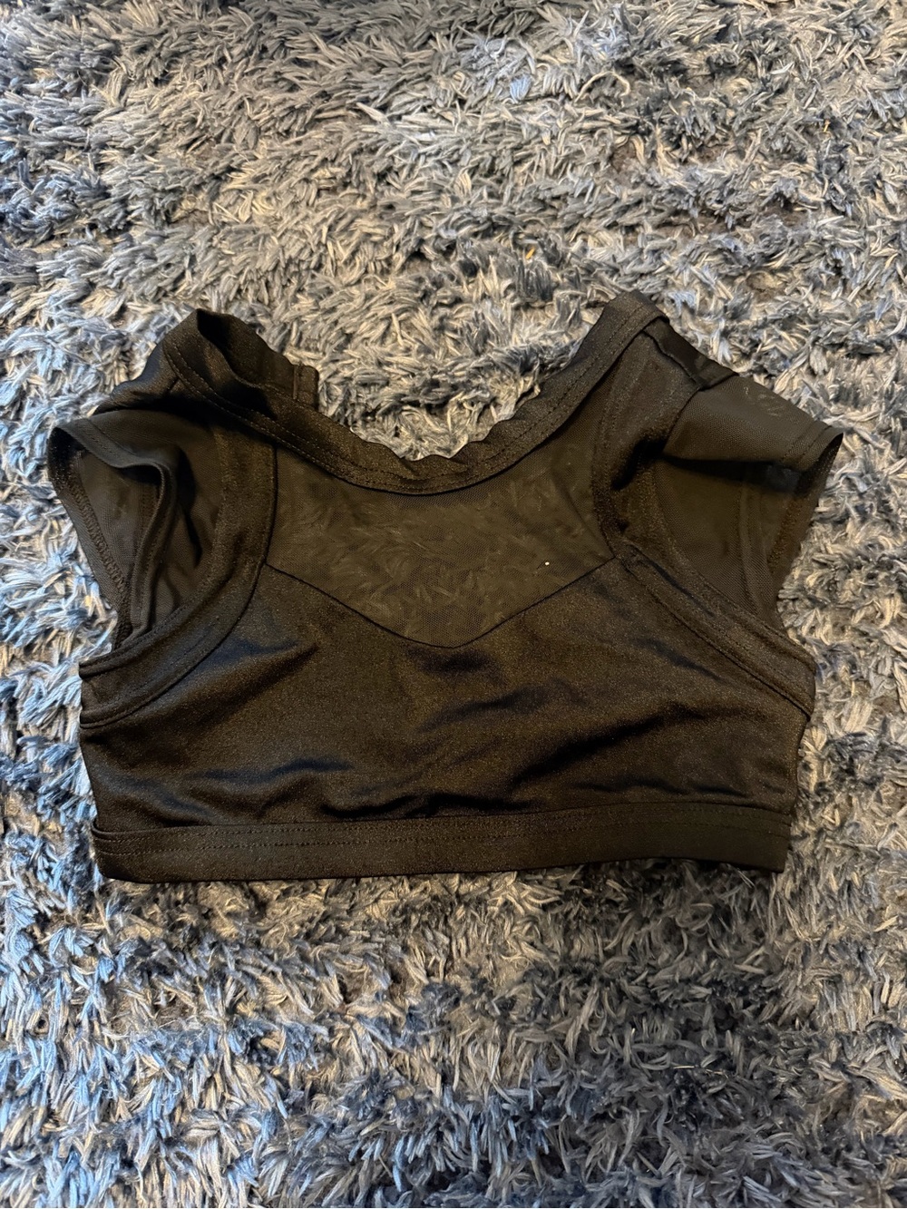 Girls dance Black Stretch Crop Top